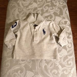 Ralph Lauren Cotton Mesh Polo Shirt Sz 3M